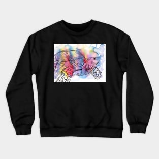 Madagascar Turtle Colorful Watercolor Illustration Crewneck Sweatshirt